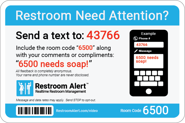 Restroom Alert Label